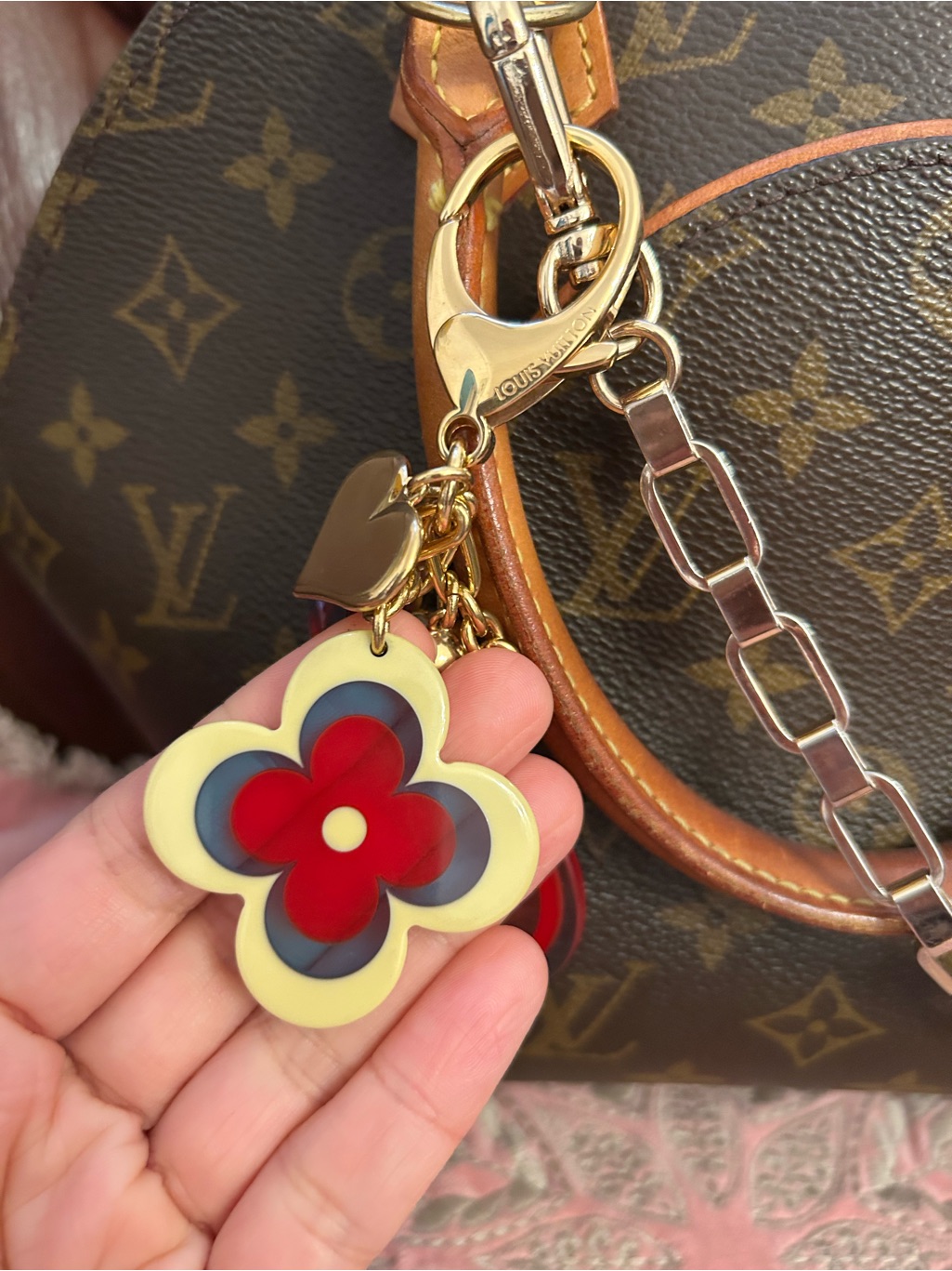 Louis Vuitton Bjou Sac Flower Bag Charm Keyring